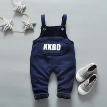 Детские комбинезоны зимние бархатные штаны теплый Детский Комбинезон для мальчика с принтом и бархатом, одежда комбинезон для маленьких мальчиков