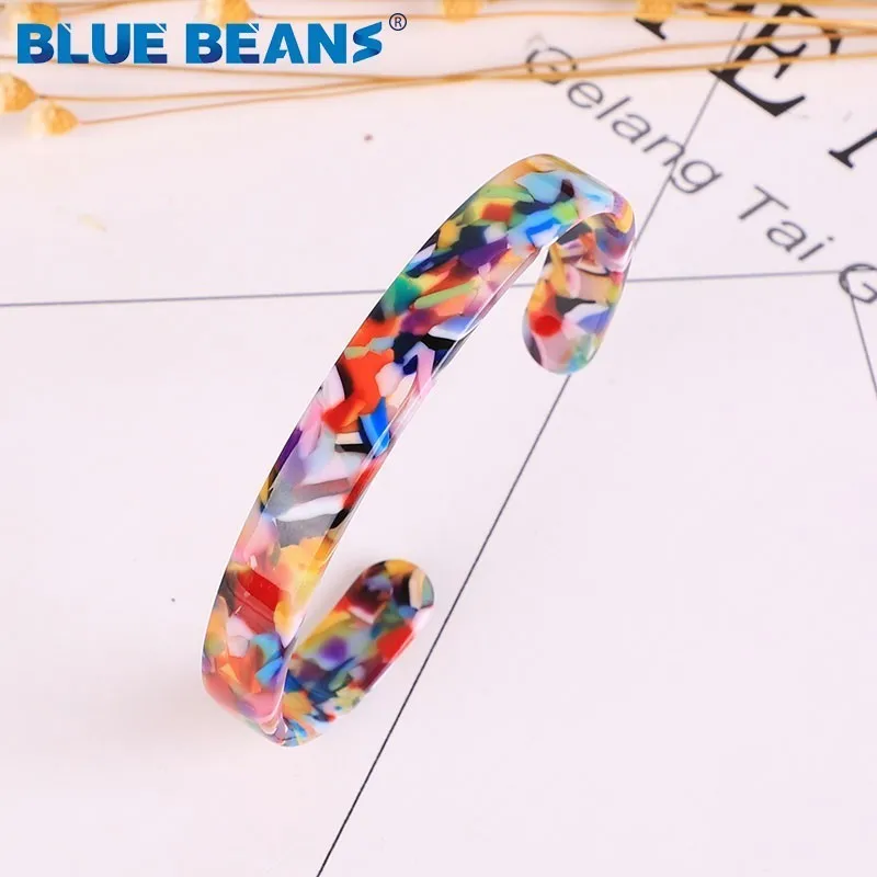 Bangle bracelet 11color Fashion Acetate Bracelets & bangles Minimalist Design charms Bracelet for Women tiffan Jewelry accessories jewellery