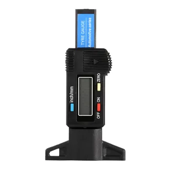 

Auto Car Digital Tyre Tire Tread Depth Gauge 0-25.4mm Measurer Tool Caliper LCD Display Black