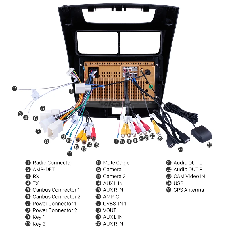 Best Seicane 2din Android 8.1 Car Radio Multimedia Video Player Navigation GPS For Toyota Avanza 2010 2011 2012 2013 2014 2015 2016 4