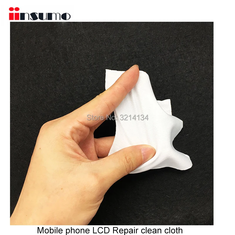 

400Pcs/1Bag Microfibre Clean Cloth for Mobile Phone LCD Display Screen Repairment / OCA Clean Able to Used with Glue Remover