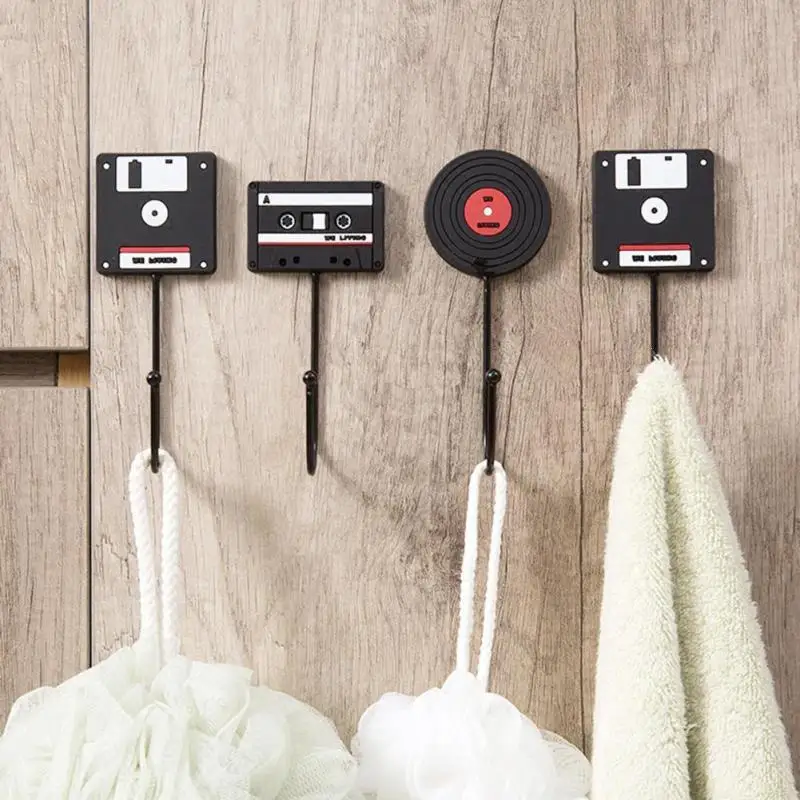 

1pc Silicone Retro Magnetic Tape DIY Towel Wall Hook Nail Bathroom Kitchen Clothes Key Hat Rack Bag Hanger Holder A20