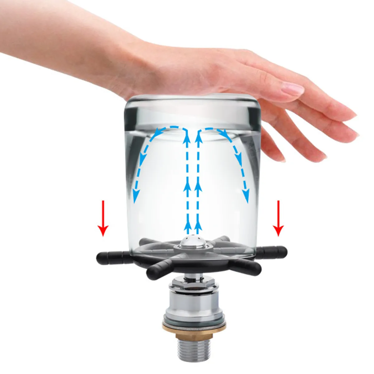 Автоматический держатель для чашки из нержавеющей стали, мойка для бара, чашка для мытья кофе, высокое давление, молоко, чай, бар, встроенный кран для раковины