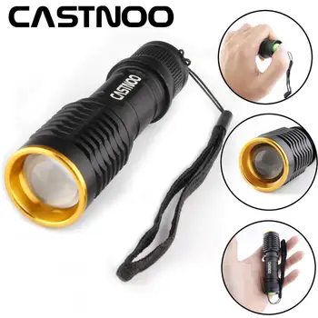 

CASTNOO 8000 Lm LED Flashlight Tactical Police Torch 5 Modes Waterproof Mini Light Lamp Lantern+18650 Battery