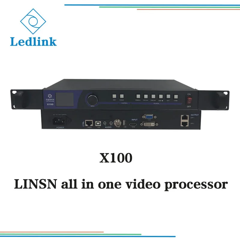 

LINSN X100 video processor integrated with one sending card cheap two in one video processor