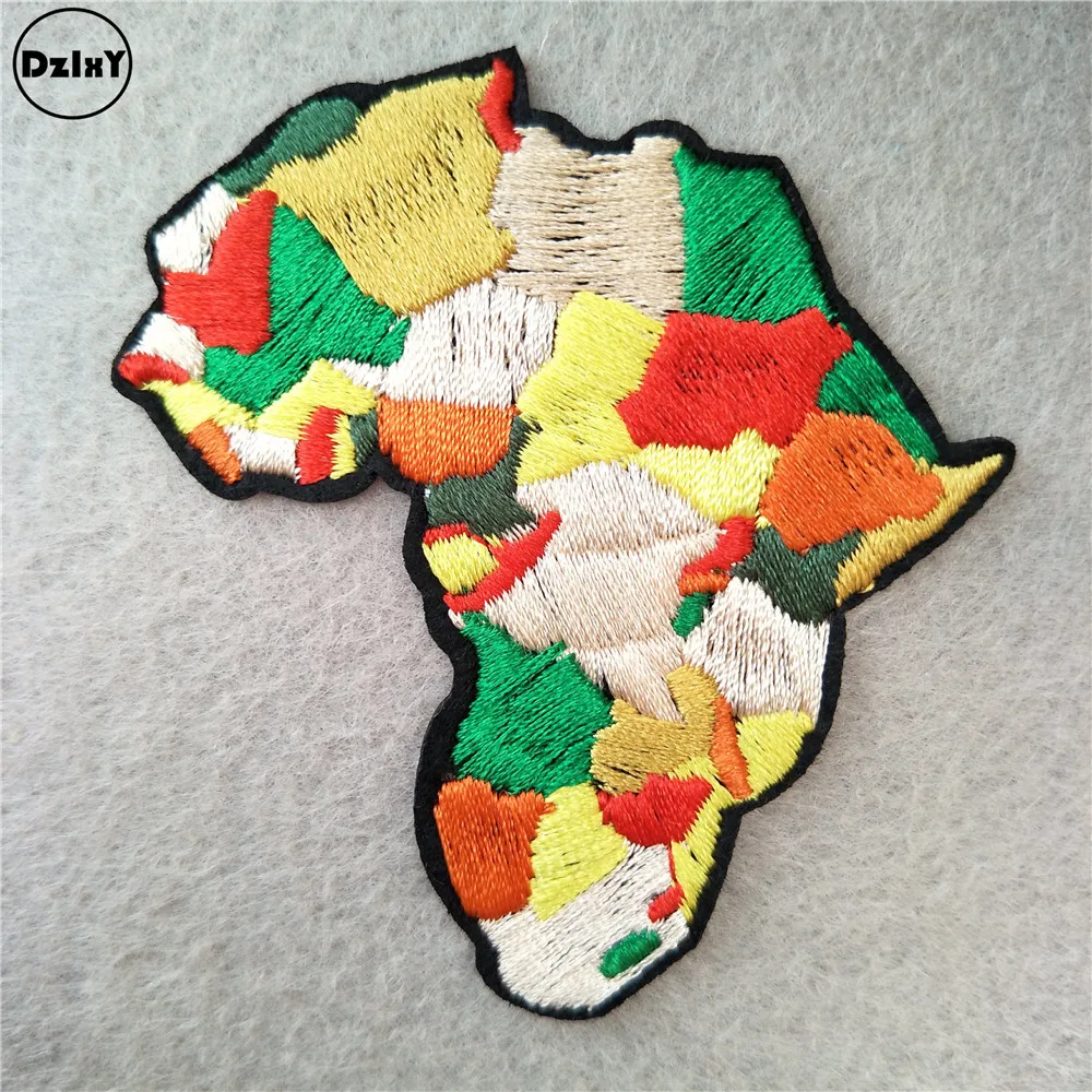 

1 PCS World Map Patches for Jean Jacket Applications for Clothes Stickers Pride Sewing Accessories Cheap Badges @N-14