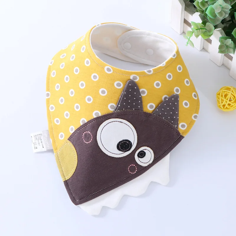 26*31cm Cute Baby Bibs Cotton Bandana Bibs Soft Triangle Towel Feeding Baby Newborn Burp Cloths Cartoon Baby Girls Boys Stuff