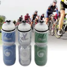 710 мл пластиковая Спортивная бутылка горное оборудование для велоспорта изолированные бутылки воды аксессуары съемный ремень для переноски