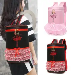 Блестки танцовщицы печати рюкзаки для балета Дети Девушки Спорт плеча вещевой мешок разработанный стиль женский рюкзак