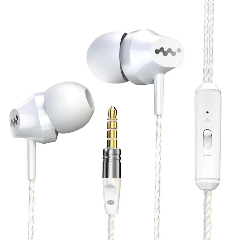 

2018 Earphones Wired Headset Stereo Stress Earphone With Mic For Computer Audio Headset Sport Cell Phone Headsets Auriculares