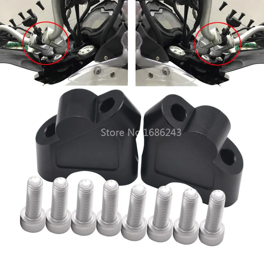 Motorcyle Handlebar Risers Bar Clamp Adapter Fits For Suzuki GE250F GSF 1250S 07-16 SV650 SV1000 03-07 V-STROM DL250 GW250 S/F