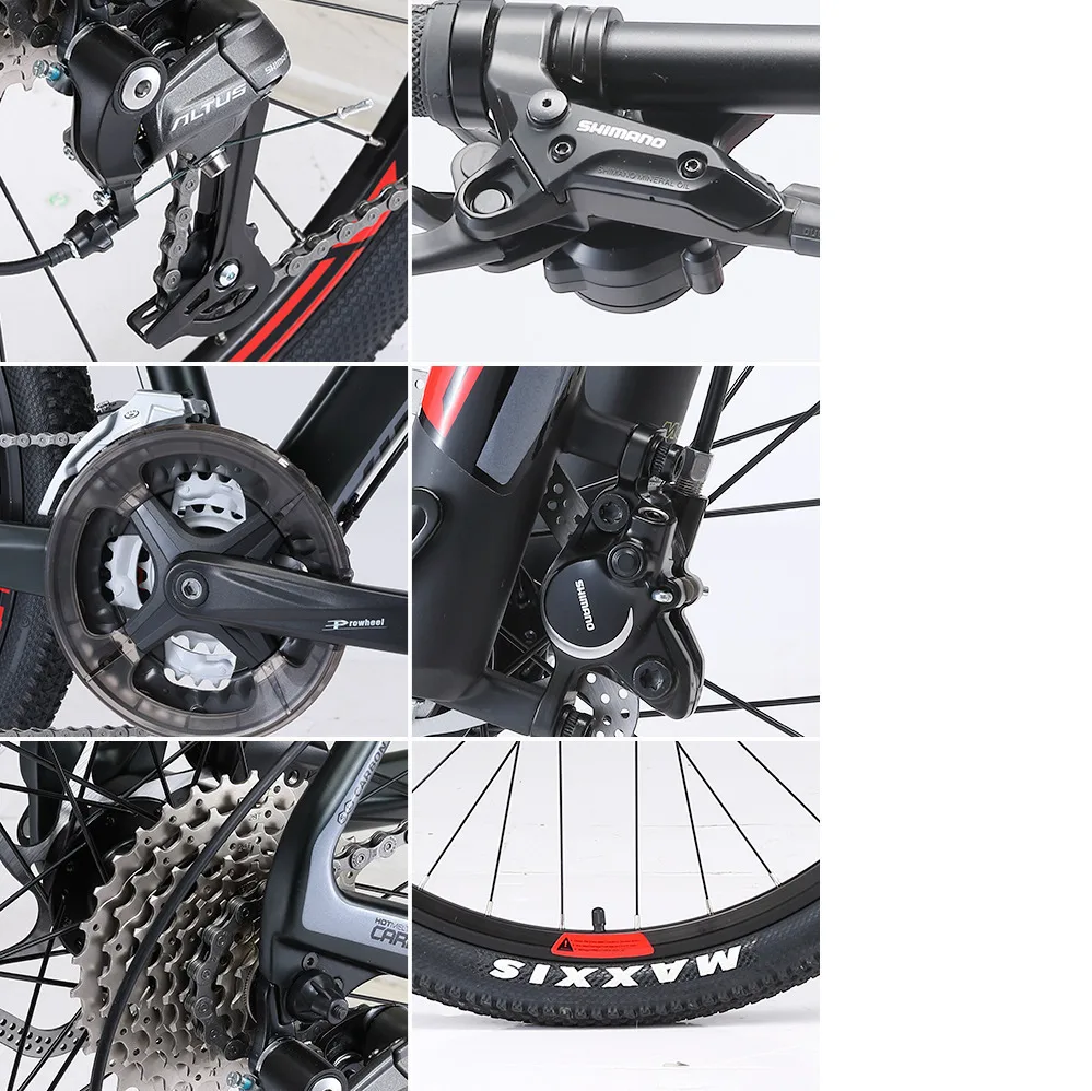 Flash Deal New Brand Mountain Bike Carbon Fiber Frame Shiman0 M370/3000 27 Speed M315 Hydraulic Disc Brake Lockable Suspension Mtb Bicycle 5 Flash Deal New Brand Mountain Bike Carbon Fiber Frame Shiman0 M370/3000 27 Speed M315 Hydraulic Disc Brake Lockable Suspension Mtb Bicycle 5