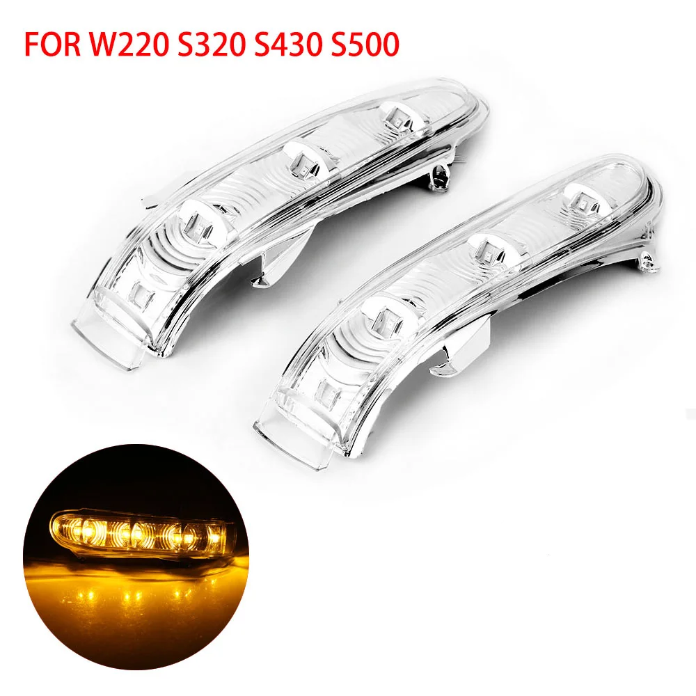 

2 Pieces Car Led Side Mirror Turn Signal Light Blinker Turn Signals Light For Mercedes Benz W220 S320 S430 S500 Car Accessories