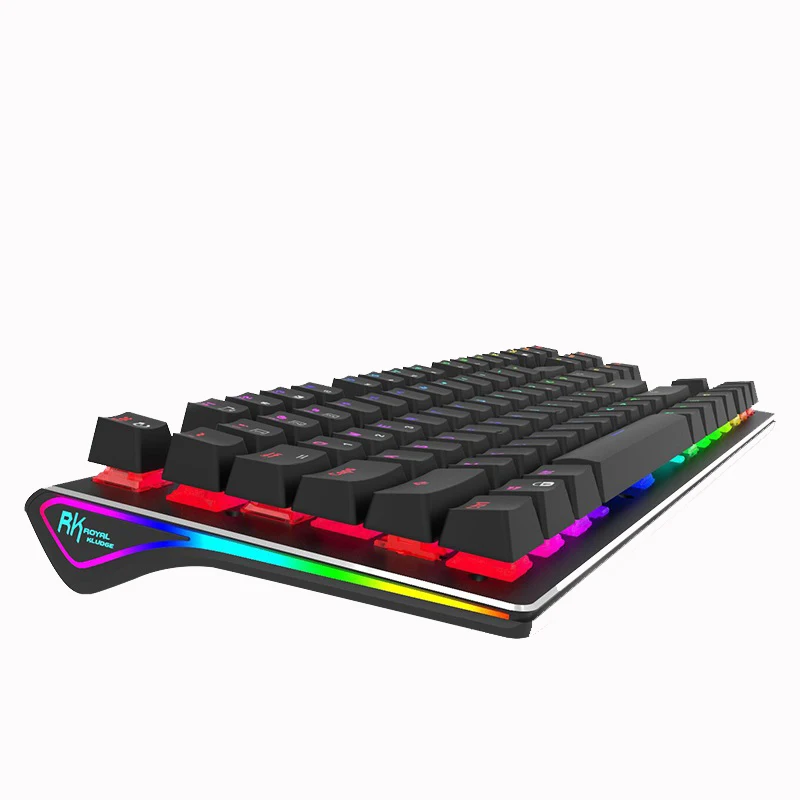 RK G-87 87keys Wireless bluetooth 3.0 USB Wired Mechanical Keyboard Dual Mode Gaming Keyboard Brown
