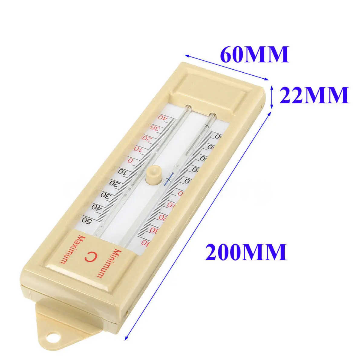 

Traditional Greenhouse Maximum Minimum Press Button Thermometer -40°C~50°C Tool Window Indoor Outdoor Wall Refrigerator Fridge