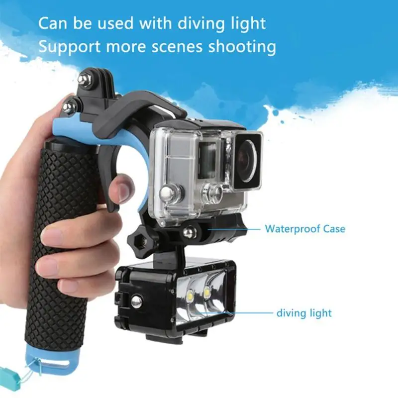 Плавучий поплавок ручка автоспуска триггер затвор Телефон Зажим для GoPro нарисовать полость и сильно поплавок одной рукой operati