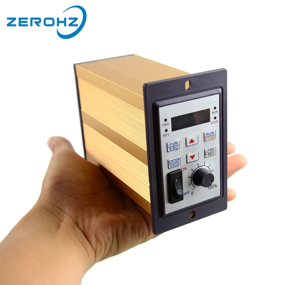 Преобразователь частоты mini VFD 220 В 200 Вт 1 фазный вход и три выходных 50 Гц/60 Гц