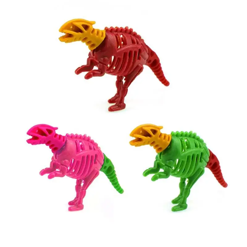 Mini DIY Dinosaur Skeleton Assembled Capsule Toys Children Kids