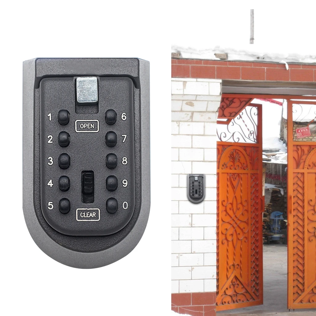 Key Storage Lock Box Wall Hanging Key Code Lock Password Weatherproof