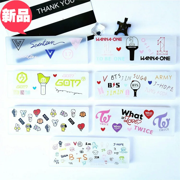 

[MYKPOP]NEW2 TWICE GOT7 WANNA ONE Pen Bag Storage Case Stationery Box KPOP Collection SA18070106