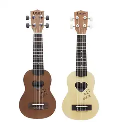17 дюйм(ов) ов) мини-укулеле легкая Талия пара гитары Уке Сапеле ель инструмент укулеле сумка в комплекте гитара Музыкальные инструменты