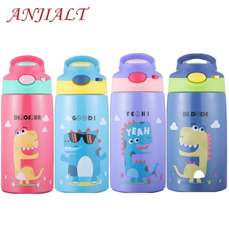 400ml Portable Child Thermos Double Stainless Steel Thermal Mug Baby Insulated Travel Vacuum