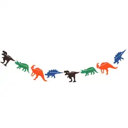3 м милый нетканый флаг динозавра гирлянда баннер для вечеринки в честь Дня Рождения украшения комнаты принадлежности