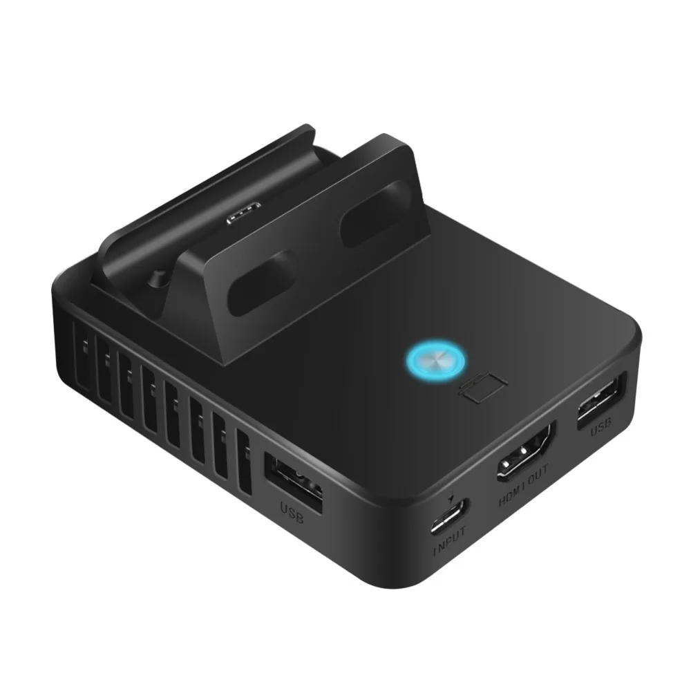 

Portable Cooling Heat Dissipation Type C TV Dock Base Support 4K Video USB 3.0 Output Dock Station for Nintend Switch Host