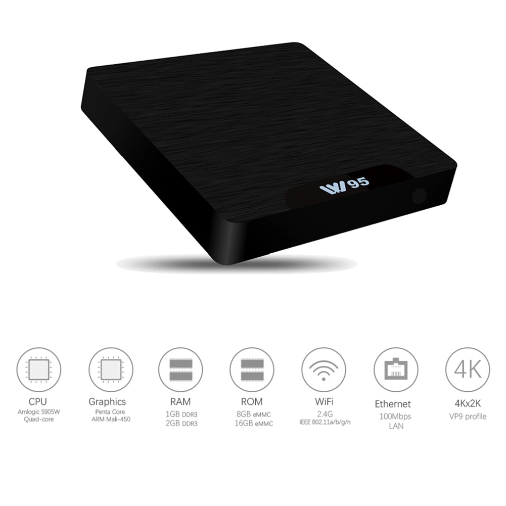 Beelink W95 ТВ приставка Android 7 1 Amlogic S905W четырехъядерный Rom телеприставка 2 4G Wifi Hdmi 0 3D H.265