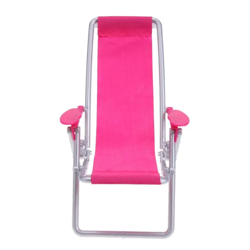 Foldable Deckchair Lounge Beach Chair Furniture for Barbie Doll PrincessToy Foldable Deckchair Lounge Beach Chair Furniture for Barbie Doll PrincessToy