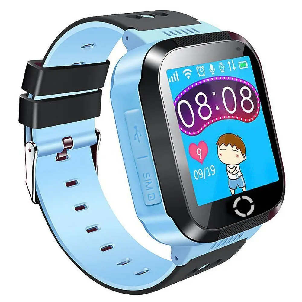 Kids GPS Smartwatch, 1.44 inch Smart Watch Bracelet For Children Christmas Gifts with Touch Screen Camera Pedometer Anti-lost 