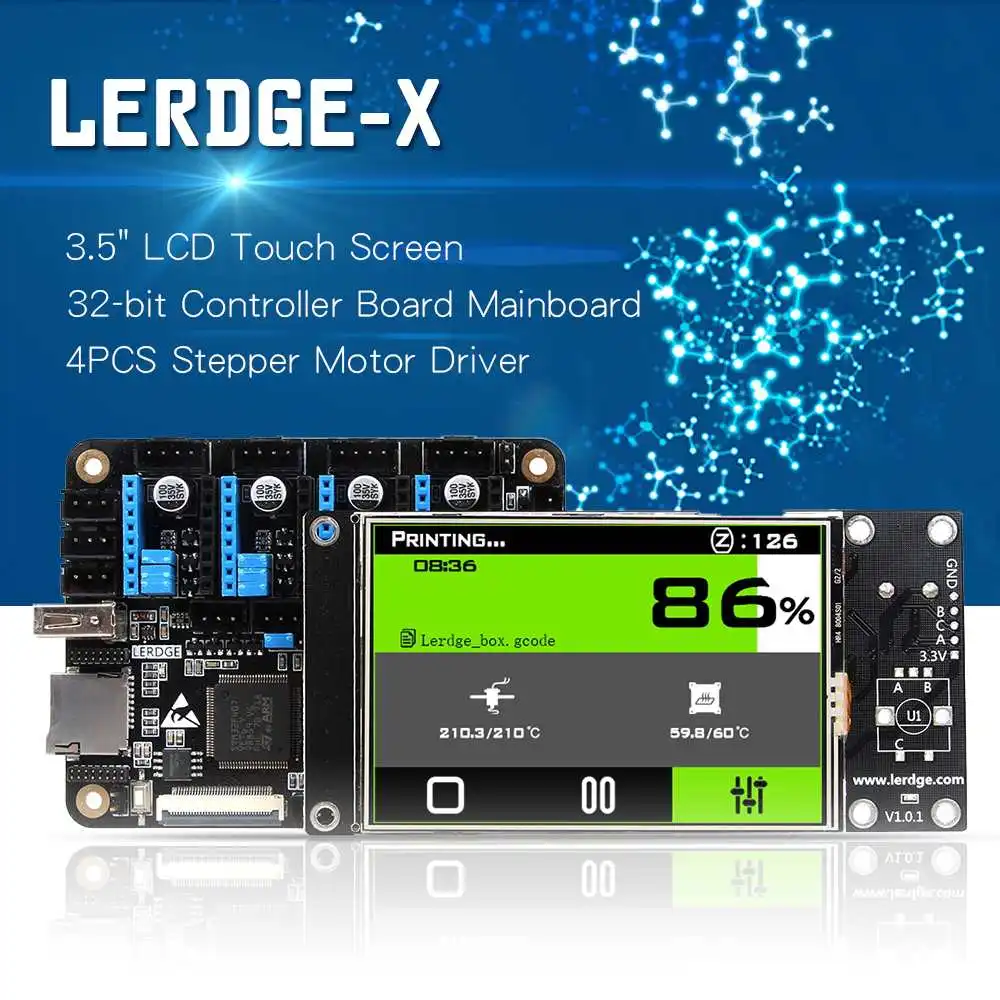 

3.5inch for Touch Screen Integrated Controller Board Mainboard +4 A4988 Stepper Motor Driver For Reprap 3D Printer