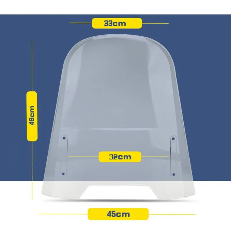 General Purpose PC Windshield For Motorcycles And Electric Vehicles Injection Molding Thickened Windshield