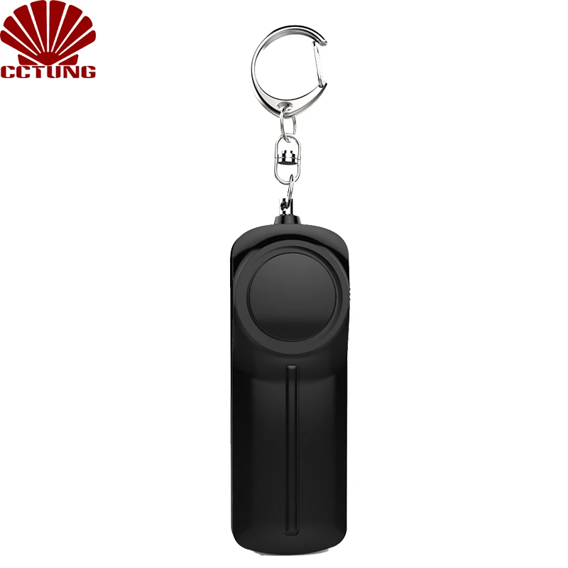 130db Slim Body Safe Sound Alarm Keychain with SOS Emergency LED Light & Self Defense to Keep Powerful Safety Property Assurance