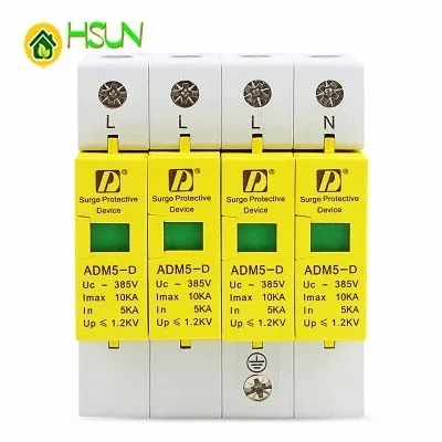 

STYHOMSUN SPD ADM5-10KA-4P Household Lightning Protection Surge protector Surge Protect Organ Signal Communication Signal
