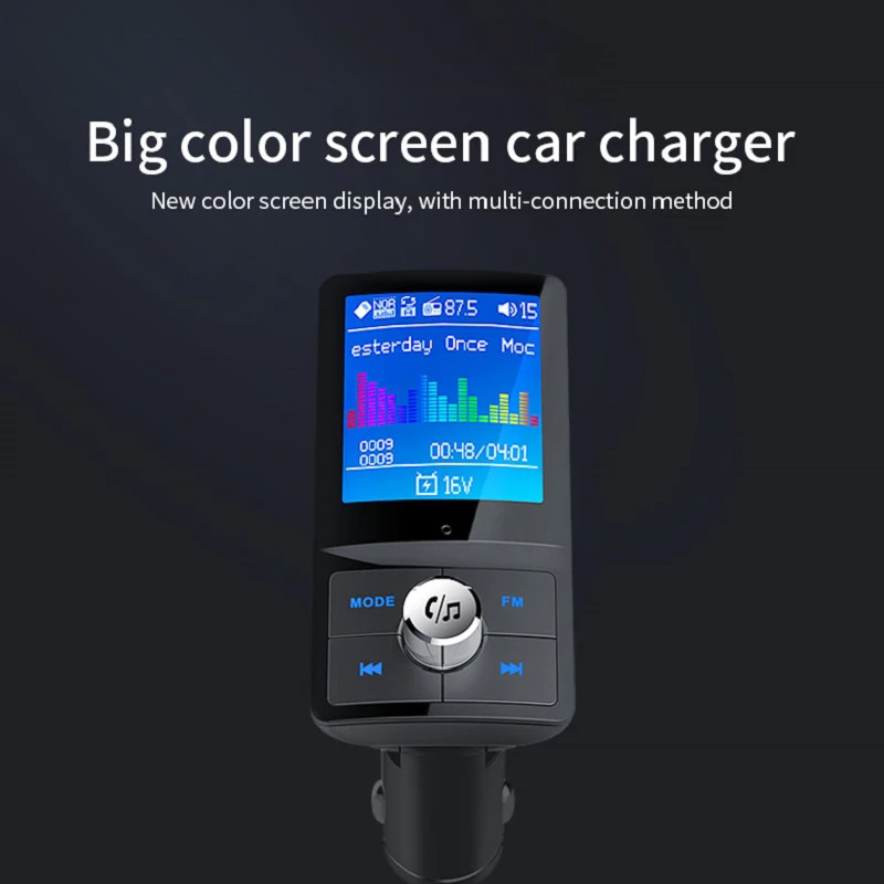 Bc45 ЖК дисплей беспроводной Bluetooth Fm модулятор передатчик аудио Mp3 плеер громкой