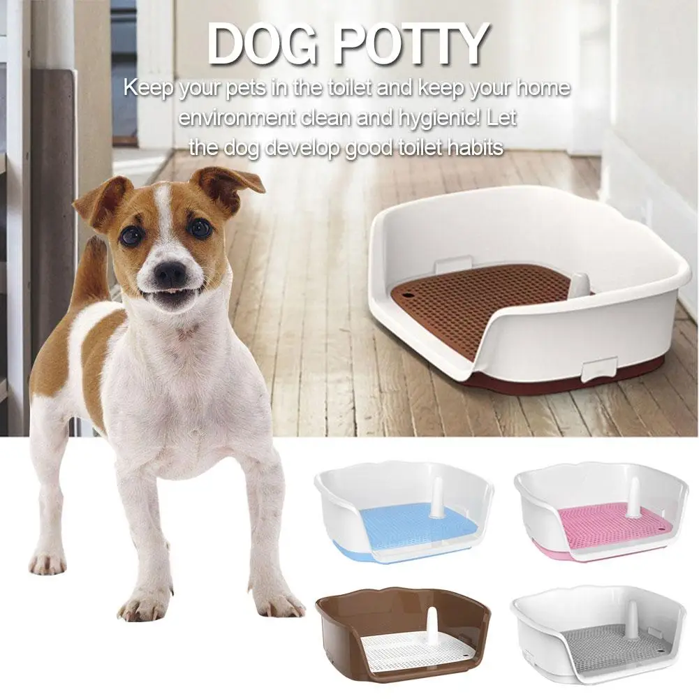 

Dog Toilet Fence Type Fighting Teddy Urinal Potty Medium Dog Flushing Three Side Toilet Detachable Training Supplies