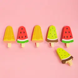 Ice Pop милые резинки Фрукты арбуз оранжевый резиновые ластики для написание исправления инструменты корейский канцелярские школьные