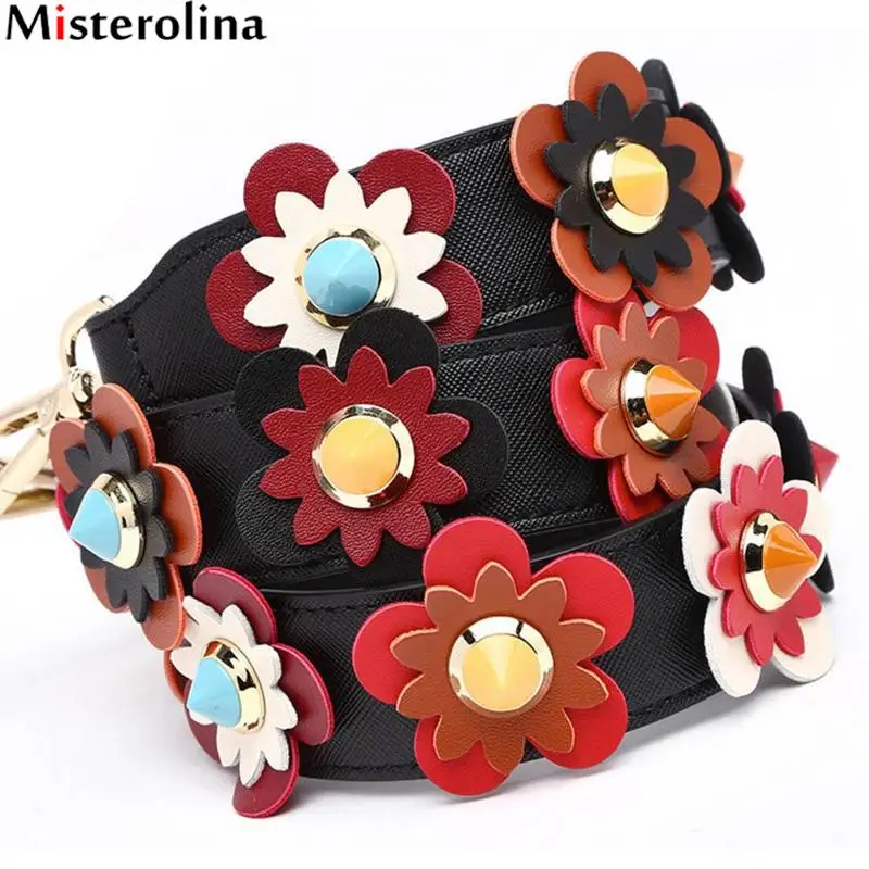 Misterolina 1 шт ручки в виде цветка для сумки через плечо сумки на плечо DIY Замена ремень модная ручка ремни для сумки HQT1686