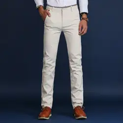 Zollrfea Модные мужские повседневные брюки высокого качества брендовые рабочие брюки мужская одежда хлопок формальные брюки мужские Размер 36