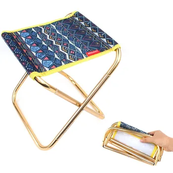 

Hot Sale EDC Ultra Light Folding Chair BBQ Picnic Outdoor Fishing Seat Camping Equipment Climbing Beach Fold Stool With Bag