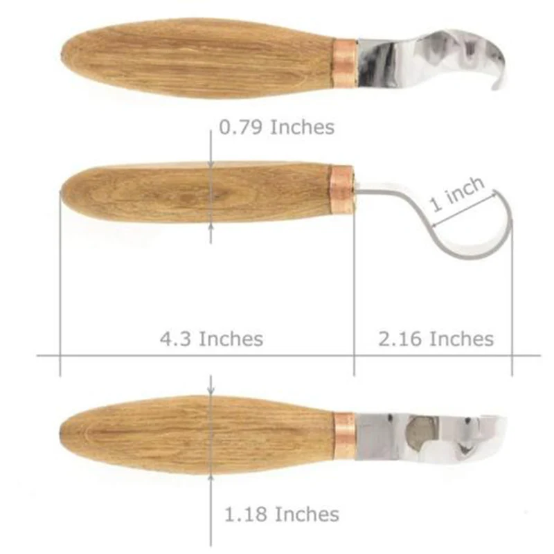 

2-PK Spoon Carving Knives TOP Set Woodcarving Tools Hooks Whittling Beaver-Craft