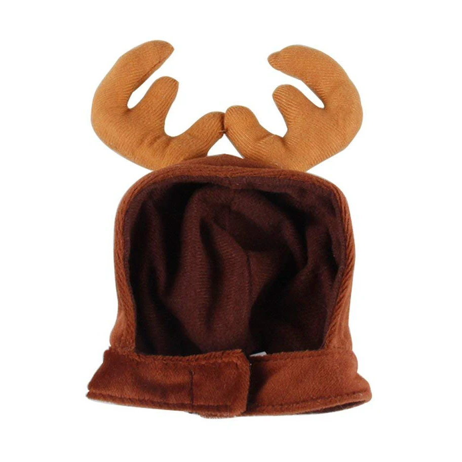 Christmas Pet Cute Reindeer Costume Hat for Cat and Small Dogin Dog