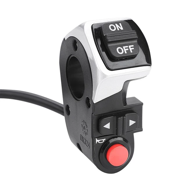 US $7.54 3 in 1 Plastic Switch for Scooter E-bike Front Lamp Signal Turn Light Bike Bell Born Electric Bicyc