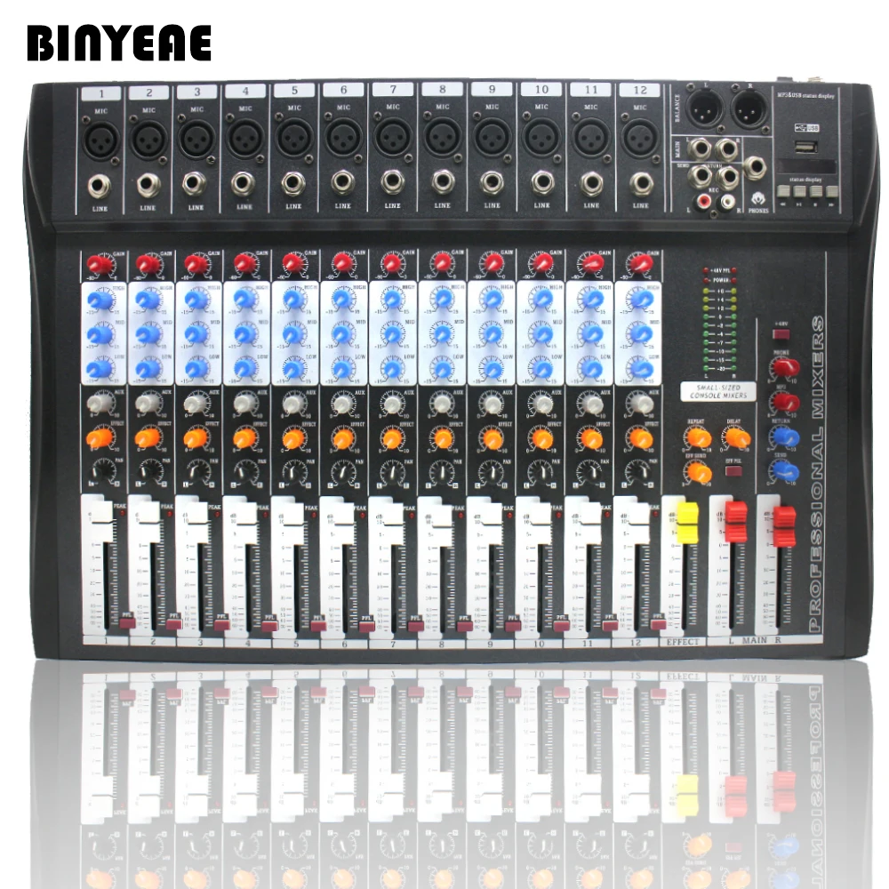 Новинка 12 каналов микшерный Профессиональный DJ микшер NFS2RU|mixer mixer|mixer audio mixermixer