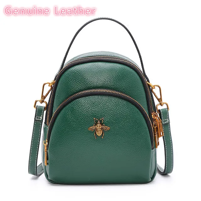 Best Price 2018 Multi-usable Genuine Leather Female Bag Small Backpack School Bags Teenage Mini Backpack