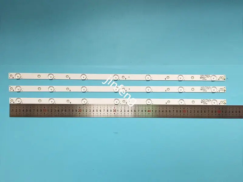 Новый комплект 10 комплектов = 30 шт. 7LED (3 В) 620 мм Светодиодная лента подсветки для
