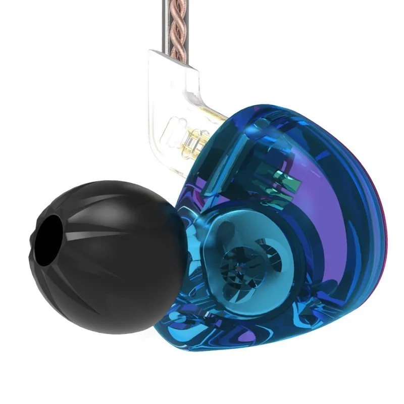 Наушники вкладыши KZ ZST Hybrid Technology 1DD + 1BA 3 5 мм с шумоподавлением|Наушники и