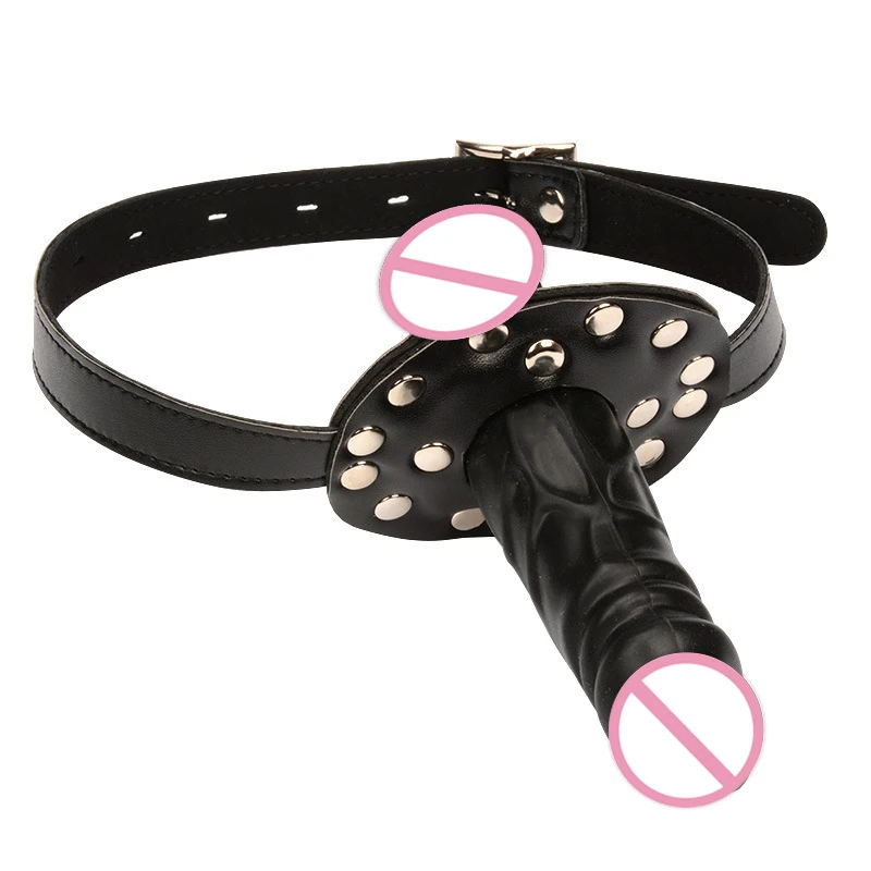 Godemiché Gag En Silicone Avec Serrure Boucles En Cuir Bondage Sexe Oral Sn Hot Godes