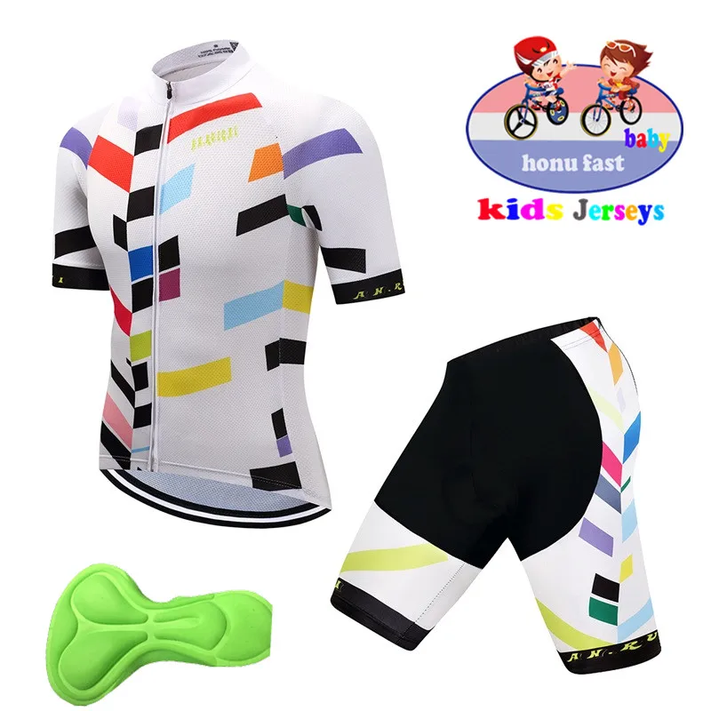 New Kids Breathable Cycling Clothing 2019 Children Bike Jerseys Shorts sets Bicycle Top Ropa Ciclismo Boy mtb Shirts Suit | Спорт и
